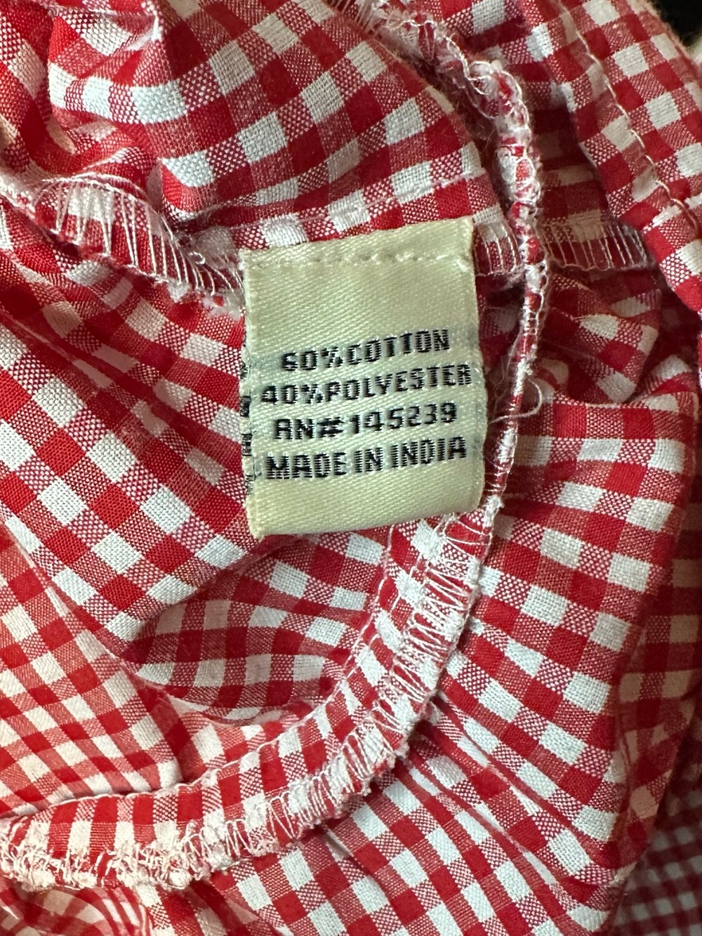 Sim and Sam Red Gingham Ruffle Midi Dress - Picture 8 of 9